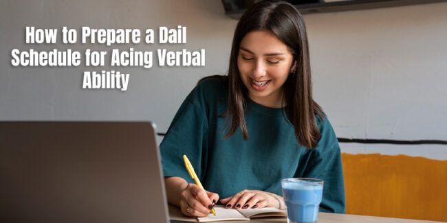 Schedule for Acing Verbal Ability